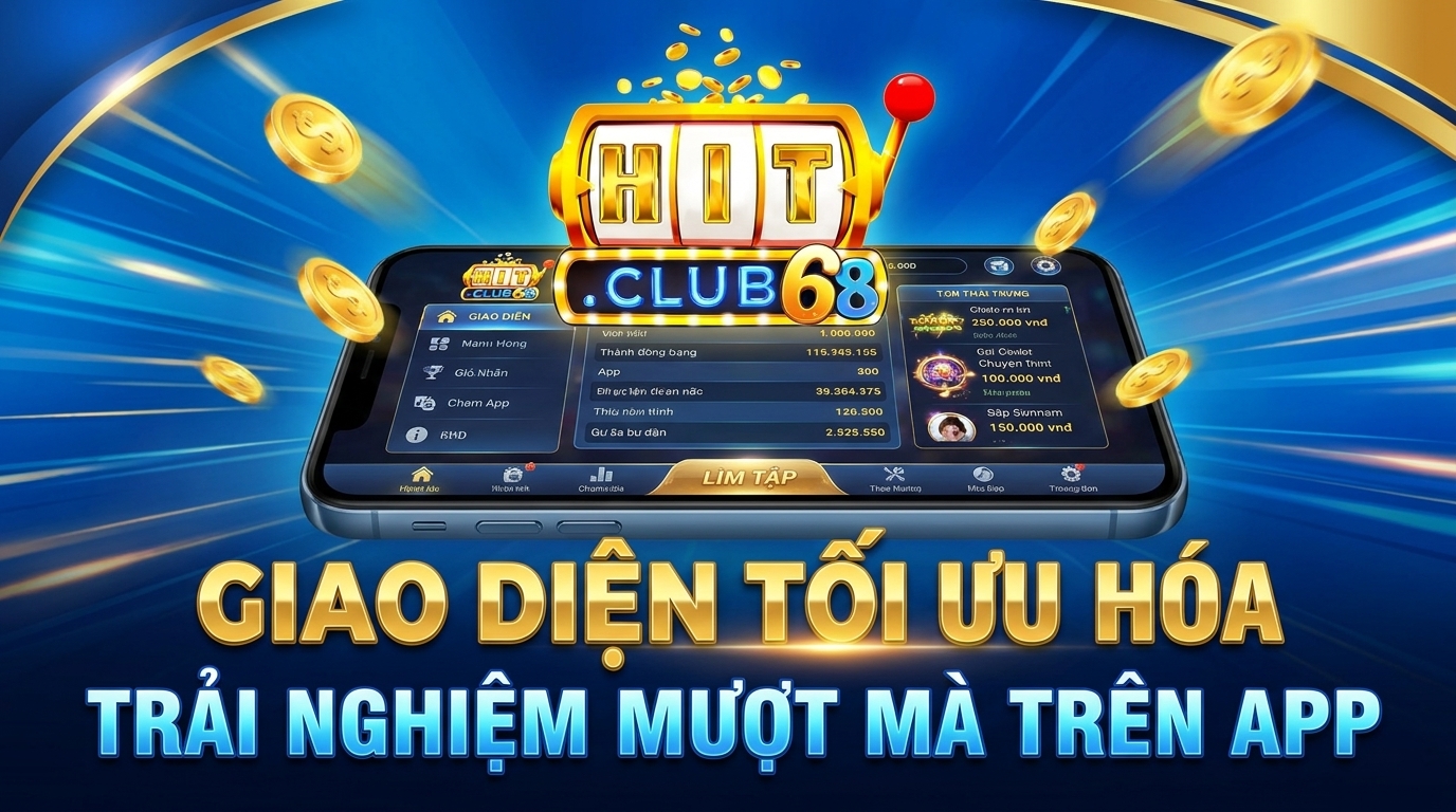 Giao diện được tối ưu hóa hiển thị, mang lại thao tác mượt mà trên ứng dụng HITCLUB